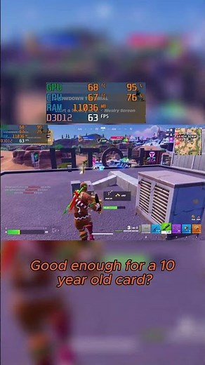 Good enough for a 10 year old card? Ryzen 5 2600 + GTX 1050 TI Fortnite 1080P