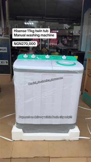 Hisense 11kg Twin Tub Washing Machine - NGN270,000!