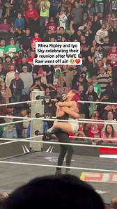 Rhea Ripley and Iyo Sky celebrating their reunion after WWE Raw went off air! 🥹❤️ | Pro Wrestling Talks