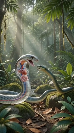 🐍 Inside a Snake's Body | King Cobra Anatomy Explained in 30 Seconds #shorts #kingcobra