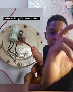 336K views · 2.8K reactions | 4 wire ceiling fan connection #skills #electrician #technology | I GO TALK AM | Facebook