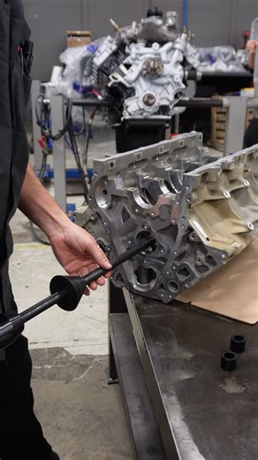 The Bonefield Tools hand operated hydraulic cam bearing install tool is finally in action! This device is very gentle on the bearings, and helps maintain their integrity, preventing scrapes and distortion. Pretty awesome upgrade for our assembly department 💪 . . . . #PowerHouseMachining #PMLEngines #ChevyLS #EngineBuilding | PowerHouse Machining LTD