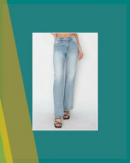 RISEN Full Size High Rise Straight Jeans Plus Size