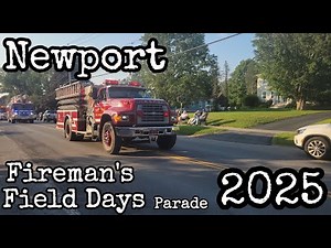 Newport Fireman's Field Days Parade 2025 | Newport, NY | #firefighter #parade #lightsandsirens