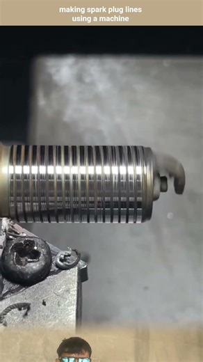 making spark plug lines using a machine