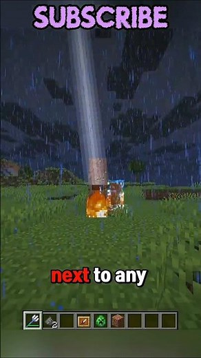 Using channeling is super fun But 🤫 #minecraft #shorts