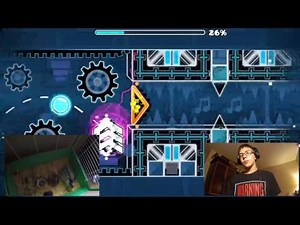 RABBIT PLAYS GEOMETRY DASH! *MY RABBIT BEAT SONIC WAVE?!*