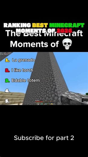Ranking best Minecraft moments of 2026 #shorts