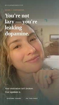 Your ADHD Motivation Isn’t Broken — You’re Leaking Dopamine (Fix This First)