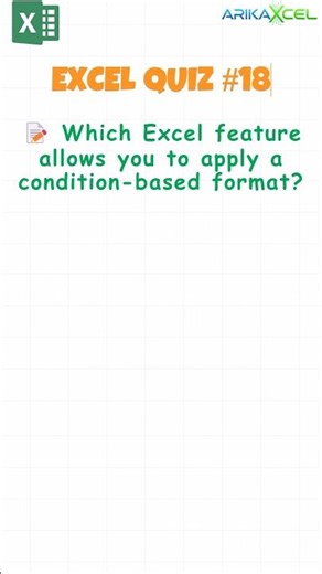 Excel Quiz Challenge # 18 | Multiple Choice Questions | Tips & Tricks | Excel Test | #excel #Shorts