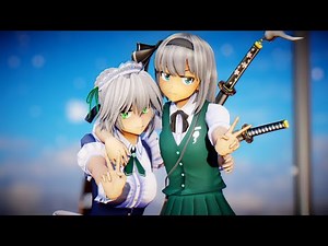 【東方MMd】十六夜咲夜と魂魄妖夢で pokedance 【Ray-MMd】【4K 60FPS】