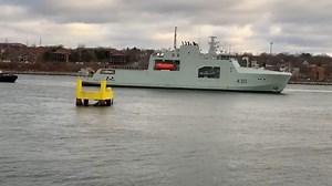 7.1K views · 138 reactions | Future HMCS Harry DeWolf heading out for a second day of sea trials | Royal Canadian Navy Today and Yesterday | Facebook