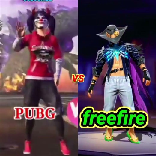 Free Fire Vs PUBG#pubg #vs #freefire #shorts #viral free fire vs pubg #garenafreefire #pubg