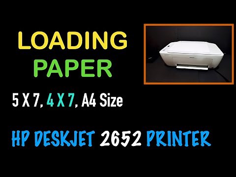 HP DeskJet 2652 Paper Loading, review !!