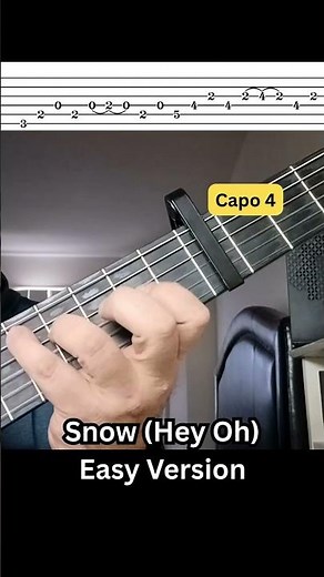 Snow Hey Oh Easy Version Guitar Lesson