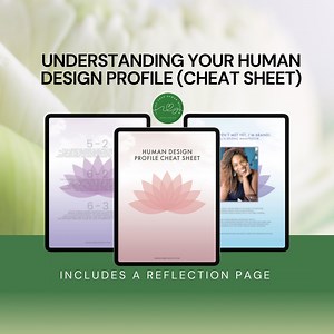 Cheat Guide to Knowing Your Human Design Profile (cheat Sheet | Includes a Reflection Page) - Etsy