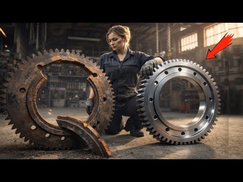 Severely Damaged Flywheel Restored – Old-School Skill You Don’t See Anymore