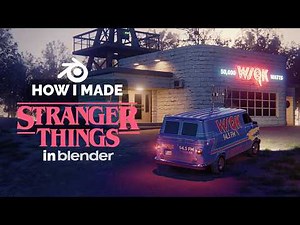 Stranger Things Animation in Blender - 3D Modeling Process