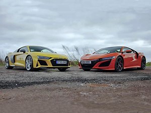 Honda NSX vs Audi R8 | Dinosaur, meet hybrid