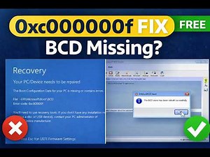BCD Missing / Corrupt? Fix Windows Boot Instantly (FREE Tool)
