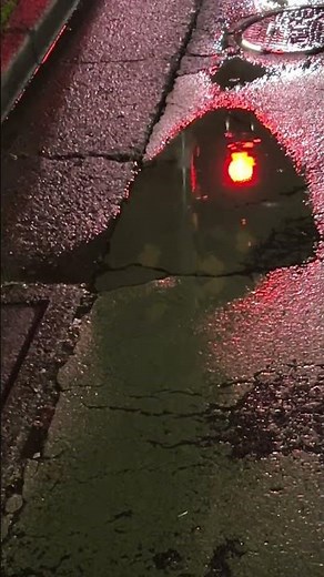 【動画素材】雨の日の踏切🚃 環境音あり