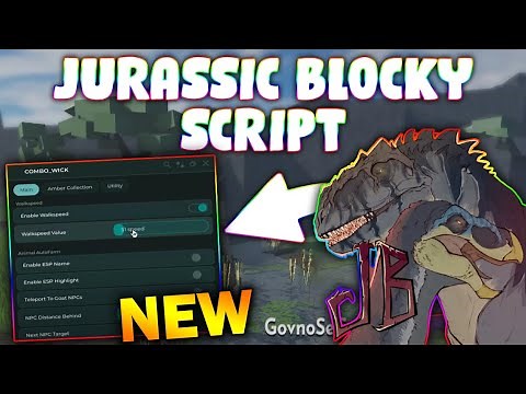 *NEW* Jurassic Blocky Script (PASTEBIN 2025) ( AUTO FARM COINS , ESP , SPEED )
