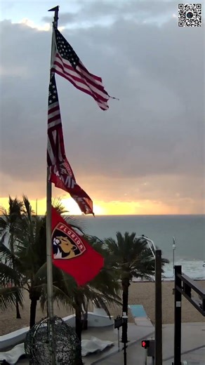 🌅 Sunrise Cam – Fort Lauderdale Beach ⏱ 50s Time-Lapse March 20, 2026 #Shorts