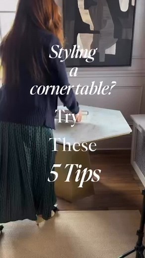 A corner table can either enhance or break your decor. Bit with the right pieces and a little thought, it can become the coziest, most charming nook in your home. Here are 5 Tips to style it beautifully. Save this for your next home refresh. Do you style your corner tables, or are they still empty? #cornerstyling #homestylingtips #julieandev #interiorinspo #styleyourhome #designthatfeelsgood | Julie and Ev