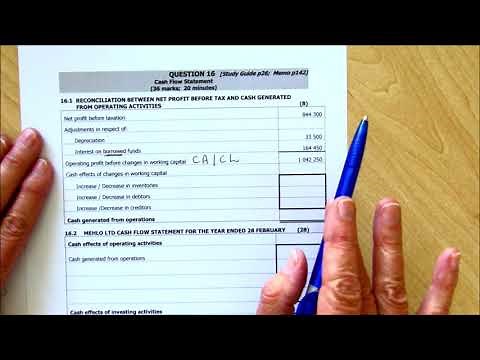 Cash Flow Q16 Reconciliation