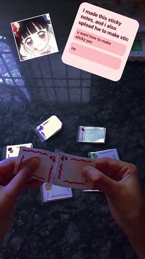 U want to make sticky notes yes or no comment me i upload the video how to make sticky notes at home