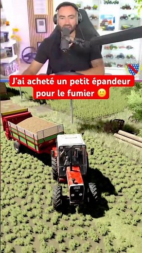 J’ai acheté un petit épandeur pour le fumier 🙂 #fs25 #farmingsimulator25