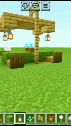 Outdoor dining area build idea #minecraft