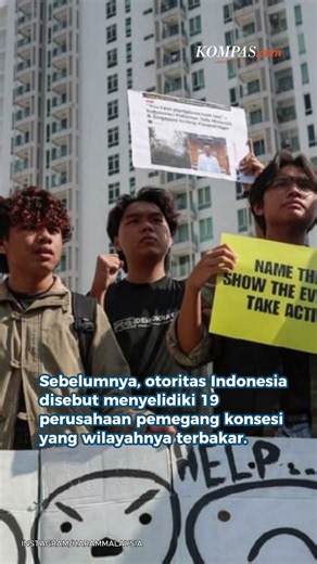 Warga Malaysia Demo di Depan KBRI, Tuntut Penyelesaian Kabut Asap Kalimantan
