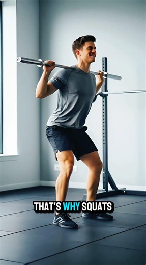 Why Squats Strengthen Your Core 💪 (Simple Fitness Fact) #healthtips #healthylifestyle #healthyhabits