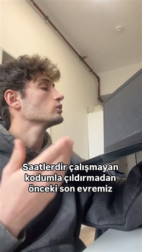 Yunus Aydın 👨‍💻 on Instagram: "Çalışmayı düşünmüyorum😂 •Daha fazlası için> @yunusaydincode . . . . . #yazılım #yazılımmühendisliği #kodlama #kod #keşfet #software #teknoloji #python #softwaredeveloper #kesfet #php #javascritp #juniordeveloper"