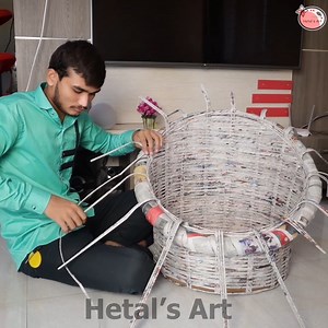 Newspaper Craft - Chair - Best out of Waste | Hetal's Art