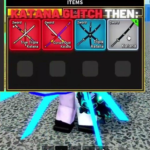 KATANA GLITCH THEN...💀 #roblox #bloxfruits
