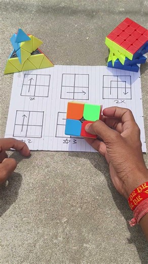 2 by 2 Rubik's cube tricks 🤯#shorts #puzzle #rubikscube