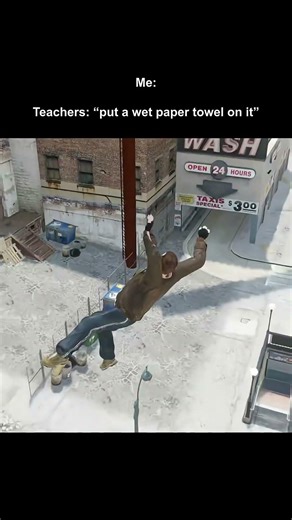 "put a wet paper towel on it"