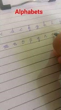 English Alphabets #writting