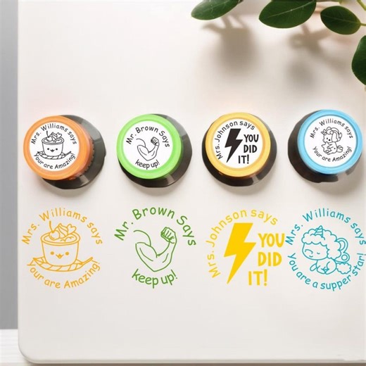 Checked by Stamp, Teacher Gifts,teacher Appreciation Gift, Teacher Comment Stamp, Personalized Custom Stamp, Good Job Teacher Stamp, - Etsy