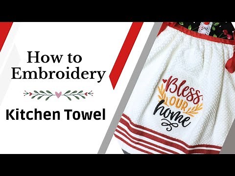 See How Easily You Can Embroidery a Towel with a Single Needle Embroidery Machine - Brother PE 770