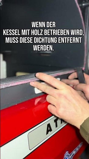 Feuerzugsregler einhängen, Pelletbrenner demontieren & Abgasbremsen entnehmen #atmos #heiztechnik