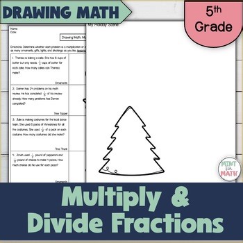 Multiply & Divide Fractions Drawing Math Activity | 5th Grade