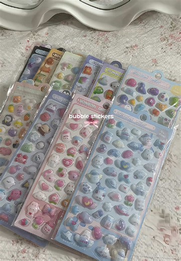 Cute Bubble Stickers for Creative Projects