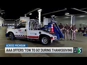 AAA brings back free Tow-to-Go service for Thanksgiving holiday