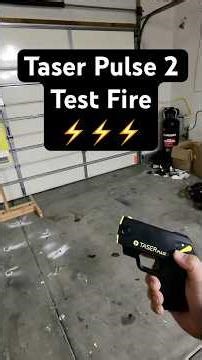 Taser Pulse 2 taser gun test fire #lesslethal #tasergun #shocking #subscribe #shorts
