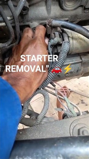 Car Starter Motor Removal & Inspection | Professional Mechanic Tutorial #shorts