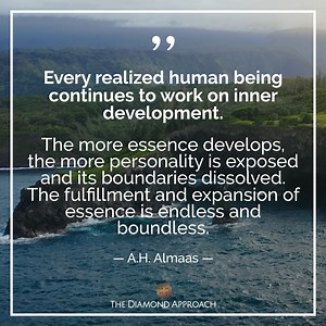 Every realized human being continues to work on inner development. The more essence develops, the more personality is exposed and its boundaries dissolved. The fulfillment and expansion of essence is endless and boundless. #Spirituality #DiamondApproach #SelfRealization #InnerJourney #Enlightenment https://www.diamondapproach.org/?utm_campaign=WebTraffic&utm_source=YouTube&utm_medium=Social&utm_term=&utm_content=mg100624 A. H. Almaas (Hameed Ali) | Diamond Approach