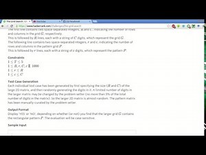 HackerRank | The Grid Search Solution